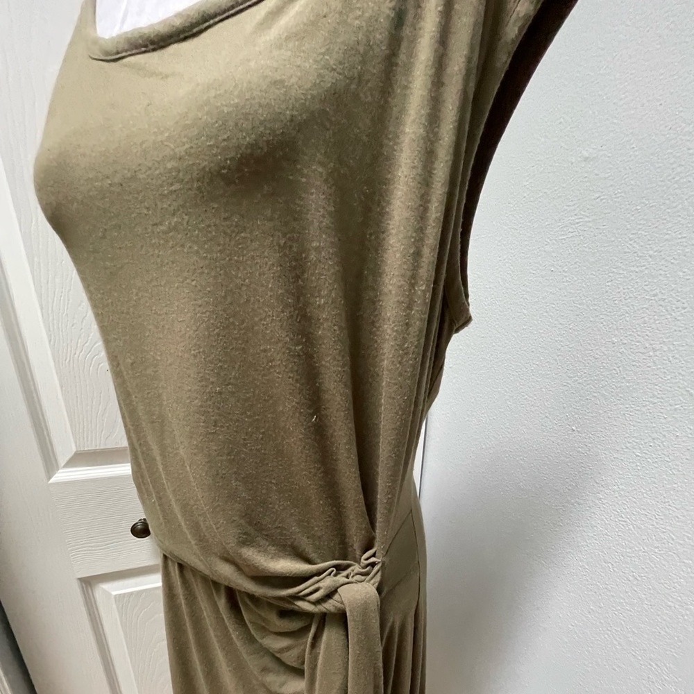 Ann Taylor Olive Green Sleeveless Dress